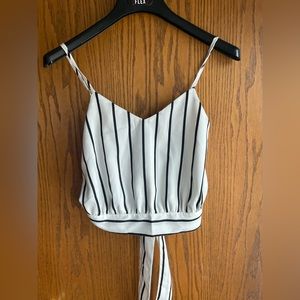 SHEIN stripped crop tank